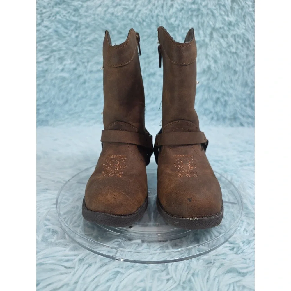 Disney Pixar Toy Story Woody Bullseye Kids Cowboy Boots Size 11 Brown Western